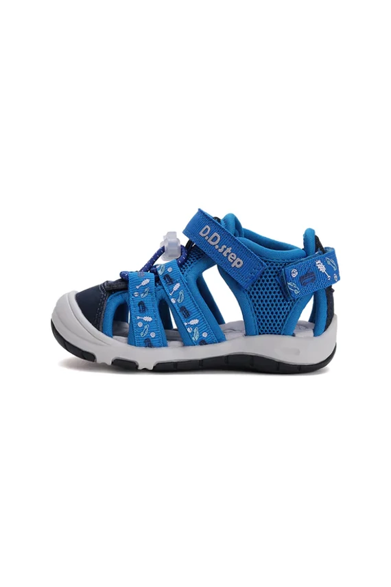 D.D.Step fiú Quick dry szandál mintás kék