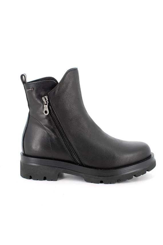IGI&CO női bőr bakancs VITELLO nero