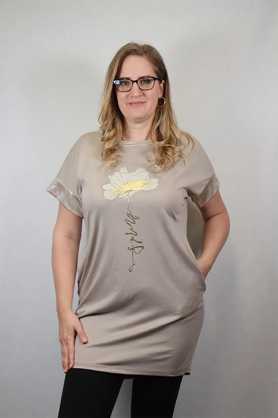 LINDA rövid ujjú tunika kék