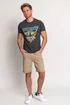 Kép 1/3 - Budmil California modern fit póló Szürke