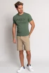 Kép 2/4 - Budmil Califordia slim fit póló Kekizöld