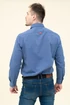Kép 2/4 - Budmil modern fit férfi hosszú ujjú ing kék
