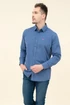 Kép 4/4 - Budmil modern fit férfi hosszú ujjú ing kék