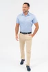 Kép 4/5 - Budmil Modern Fit rövid ujjú ing kék