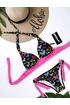 Kép 3/4 - Origami bikini Hearts Pink