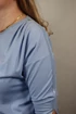Kép 2/2 - LUISA 3/4-es ujjú húzott vállú női felső világoskék