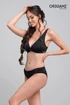 Kép 1/3 - Origami Bikini BASIC BLACK D-549