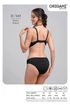 Kép 3/3 - Origami Bikini BASIC BLACK D-549