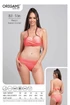 Kép 2/3 - Origami Bikini BASIC NEON CORAL BT-536