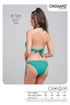 Kép 3/3 - Origami Bikini BASIC TEAL H-529