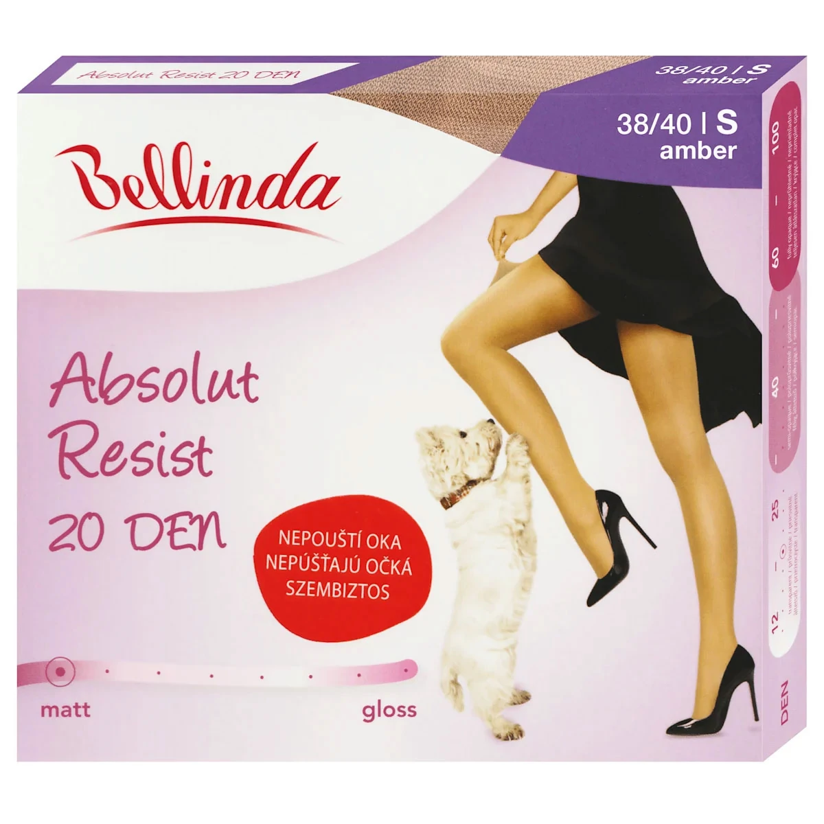 Bellinda harisnyanadrág Absolut resist 20 Amber