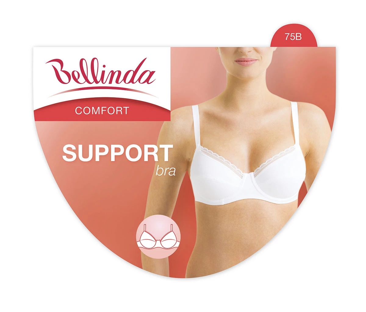 Bellinda melltartó Comfort Support fehér