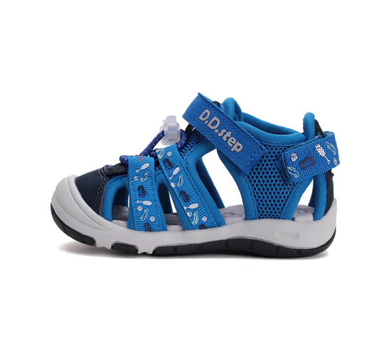 D.D.Step fiú Quick dry szandál mintás kék