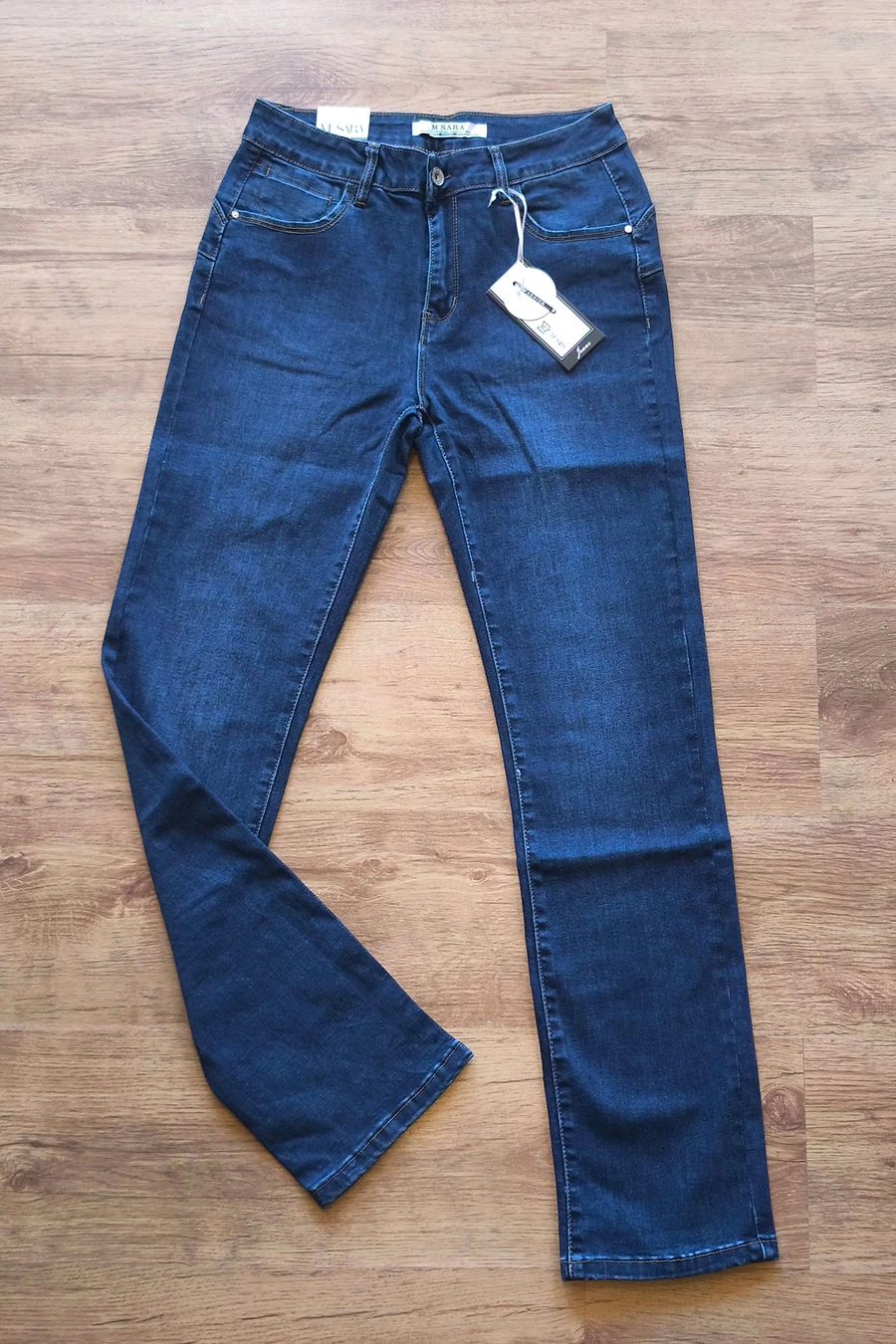 M SARA Push-Up Denim női farmer nadrág kék